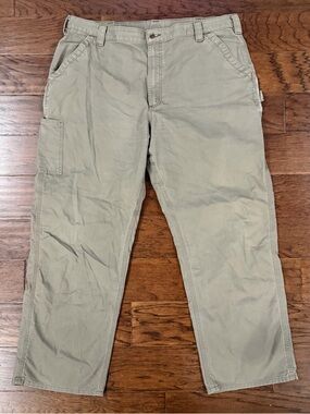 Carhartt Pants Mens 42x32 B151 Brown Loose Original Fit Workwear Utility